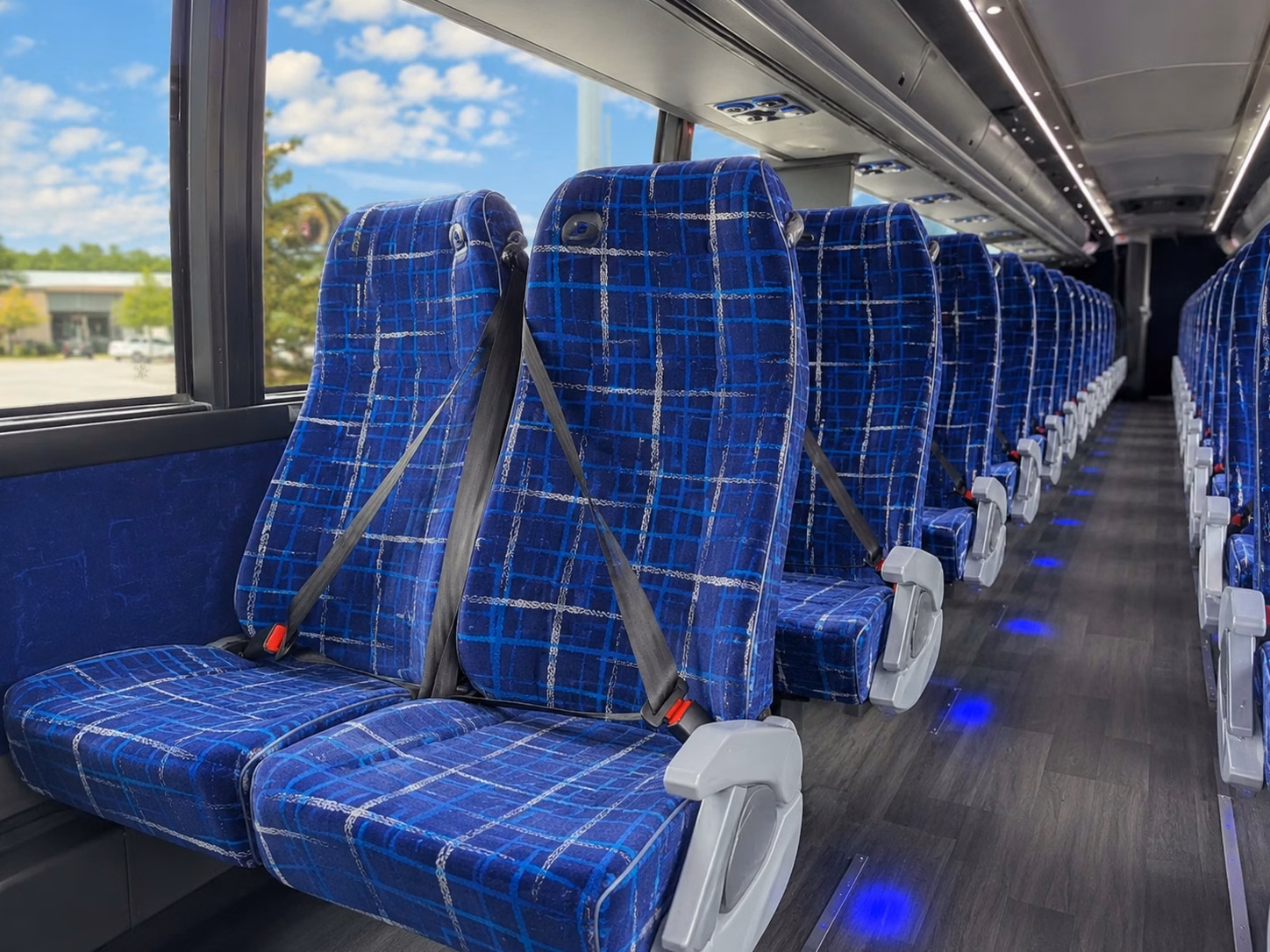 conroe charter bus interior