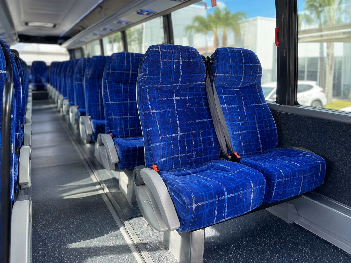conroe charter bus rental inside