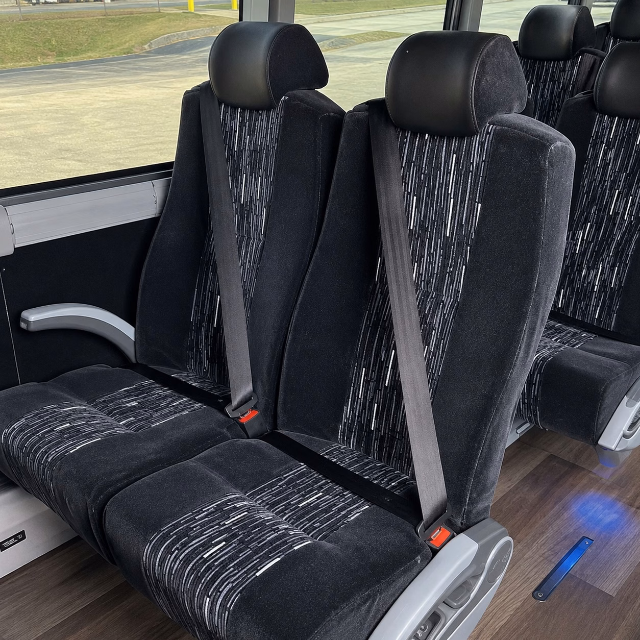 conroe charter bus rental interior