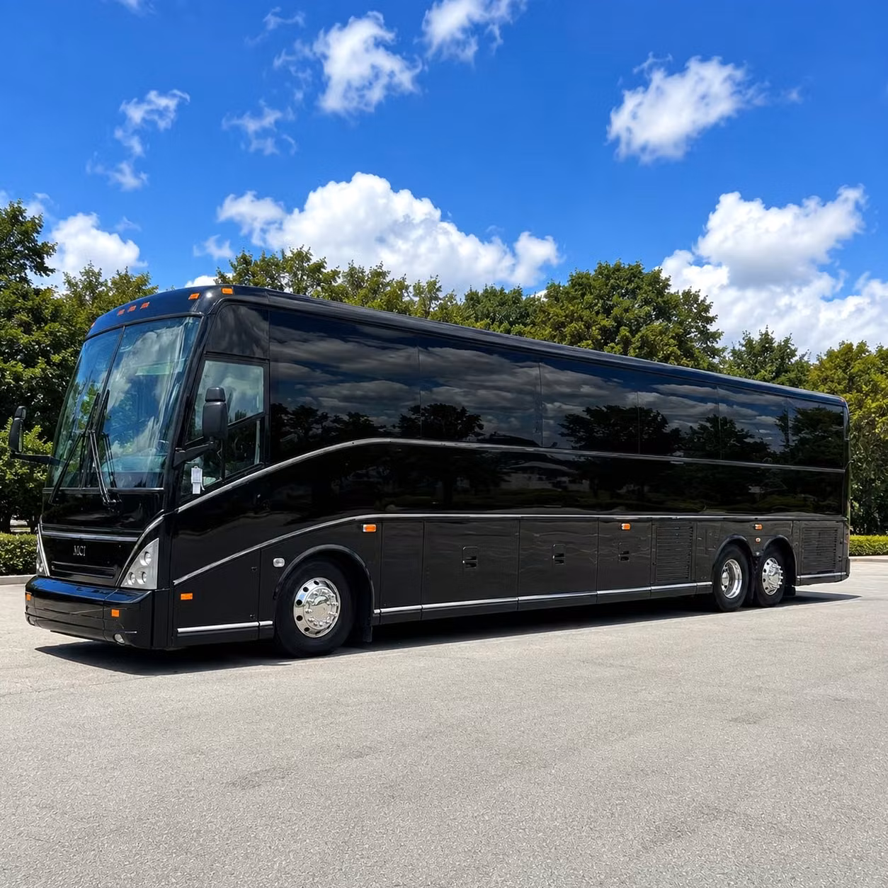 every guest arrives together book a conroe wedding charter bus